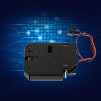 Black XG-07E DC5V 1-2A Small Locker Electromagnetic Lock Size:50x40x10mm - 3