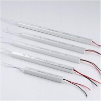 BlackxH-12V-72W 6A Led Ultra Thin Fiberglass Panel Slender Strip Switching Power Supply With Wire - 1