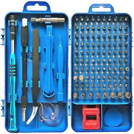 Blue 115 in 1 Multi-Purpose Screwdriver Set - Plastic Box - 1