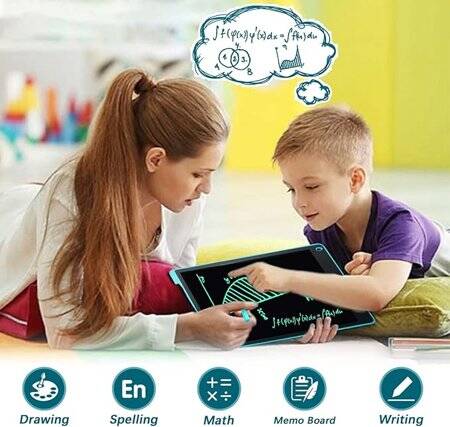 Blue 12 Inch LCD Writing Tablet Digital Drawing Tablet Doodle Board With Battery Size:287x193x10mm - 4
