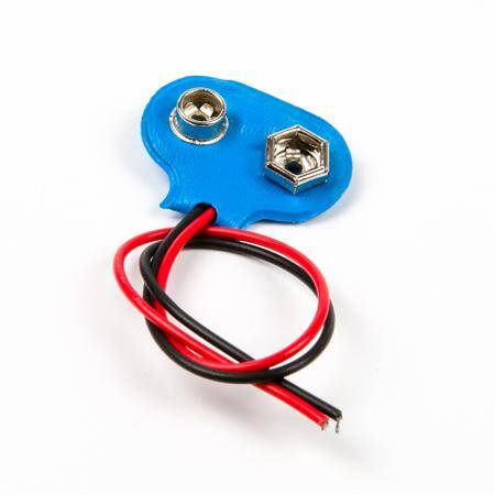 Blue 9V Battery Connector Length:10cm - 4