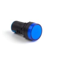 Blue AC/DC24V 22mm AD16-22DS LED Power Pilot Signal Light Lamp - 1