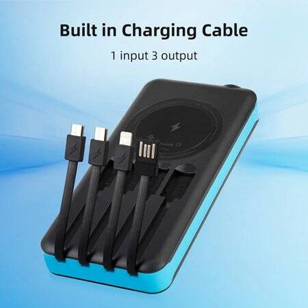 Blue Removable Solar Energy Charger Quick Charge 2000MA With 6 Boards - 3
