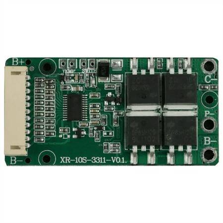 BMS 10S 36V 15A 18650 Li-ion Lithium Battery Charge Protection Board PCB PCM Common Port For Escooter E-Bike Power Bank Charging With 40CM 2.0MM Cable - 1