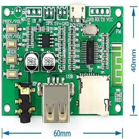 BT201 Dual Mode 5.0 BT Receiver Module Lossless Audio Power Amplifier Board - 5