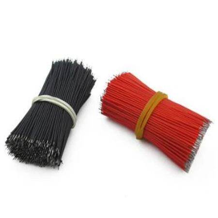 Bundle 24AWG 15cm Electronic Wire Cable Tinning Red - 2