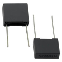 C232E334K4SC000 CAP.POL.330nF 250VDC 10MM 10% BOX BULK FARATRONIC - 1