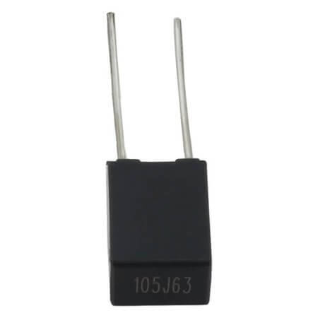 C241J105J2SA201 CAP.POL.1uF 63VDC 5MM 5% MKT BOX TB FARATRONIC - 1