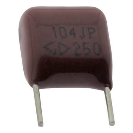 C312E104J32Y400 CAP.POL.100nF 250VDC 7.5MM 5% MKT C:4MM - 1