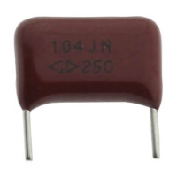 C312E104J4SY400 CAP.POL.100nF 250VDC 7.5MM 5% MKT C:4MM - 1