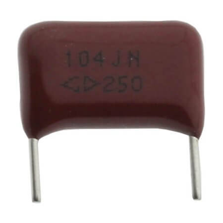 C312E104J4SY400 CAP.POL.100nF 250VDC 7.5MM 5% MKT C:4MM - 1