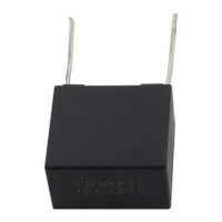 C322E105J60A605 CAP.POL.1uF 250VDC 15MM 5% MKP TB FARATRON - 1