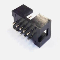 C3510-10SPGB00R BOX HEADER 10PIN(2x5) 2.54mm THT V/T MALE BLACK - 1