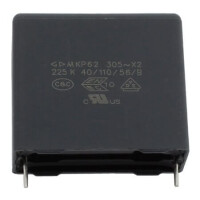 C42Q2225KB0C450 CAP.POL.2.2uF 305VAC 27.5MM 10% X2 BULK SHORT LEAD - 1