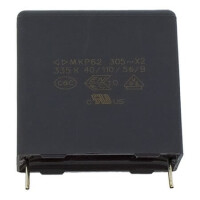 C42Q2335KBAC450 CAP.POL.3u3 305VAC 27.5MM 10% X2 BULK SHORT LEADS - 1