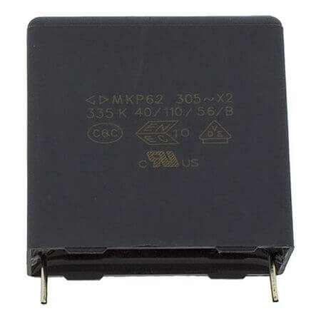 C42Q2335KBAC450 CAP.POL.3u3 305VAC 27.5MM 10% X2 BULK SHORT LEADS - 1