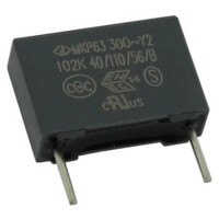 C43Q1102K40C450 CAP.POL.1nF 300VAC 10MM 10% Y2 BULK FARATRONIC - 1