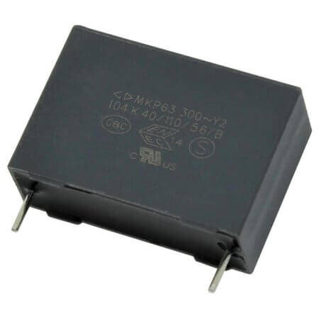 C43Q1104K90C450 CAP.POL.100nF 300VAC 22.5MM 10% Y2 FARATRONIC - 1