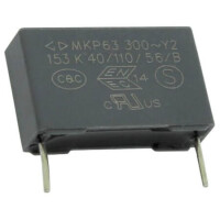 C43Q1153K6SC450 CAP.POL.15nF 300VAC 15MM 10% Y2 FARATRONIC - 1