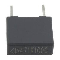 C823A471K30C450 CAP.POL.470pF 1000VDC 7.5MM 10% MKT BOX - 1