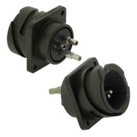 CA3102E20-3P-B-F80 CONNECTOR 3 PİN AWG12 ERKEK PANEL TİPİ KAD KAPLI - 1