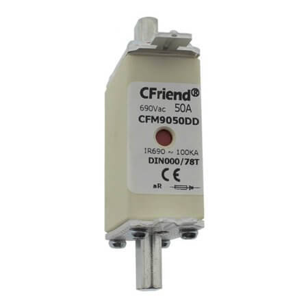 CFM9050DD FUSE 50A 690V NH000 BLADE WITH IND - 1