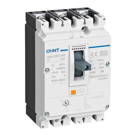 CHINT-149358 KOMPAKT ŞALTER NM8-125S 3 KUTUPLU 100A 50KA TERMİK - 1
