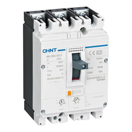 CHINT-149472 KOMPAKT ŞALTER NM8-250H 3 KUTUPLU 250A 100KA TERMİ - 1