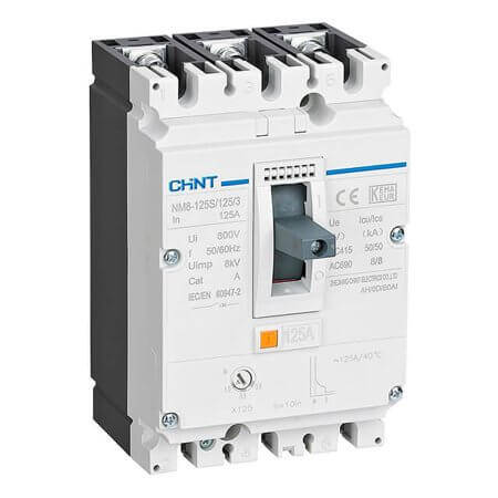 CHINT-149678 KOMPAKT ŞALTER NM8-125S 3 KUTUPLU 16A 50KA TERMİK - 1