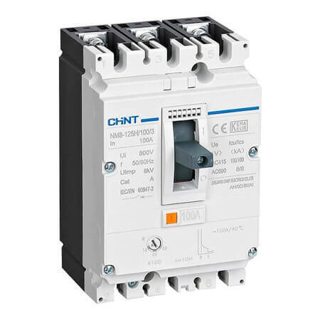 CHINT-149691 KOMPAKT ŞALTER NM8-125H 3 KUTUPLU 50A 100KA TERMİK - 1