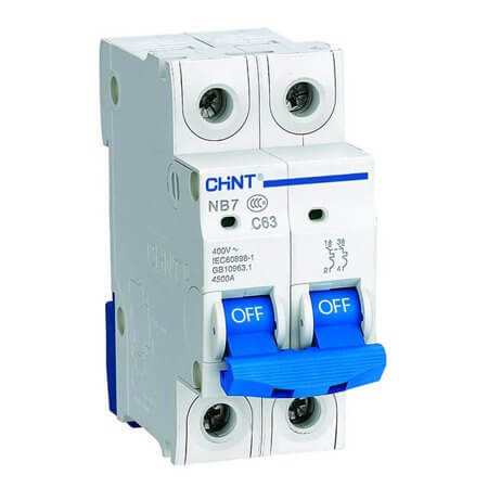 CHINT-179666 OTOMATİK SİGORTA NB1 SERİSİ/2 KUTUPLU 6KA/C TİPİ 5 - 1