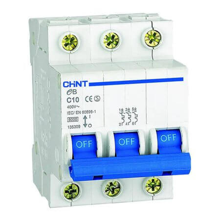CHINT-186996 OTOMATİK SİGORTA EB SERİSİ/3 KUTUPLU 4,5KA/B TİPİ - 1