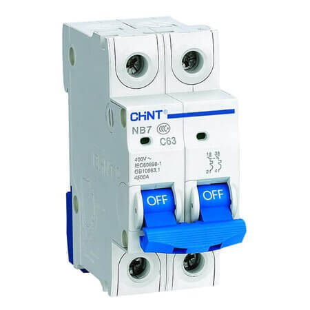 CHINT-192199 OTOMATİK SİGORTA NB7 SERİSİ/2 KUTUPLU 6KA/B TİPİ 1 - 1