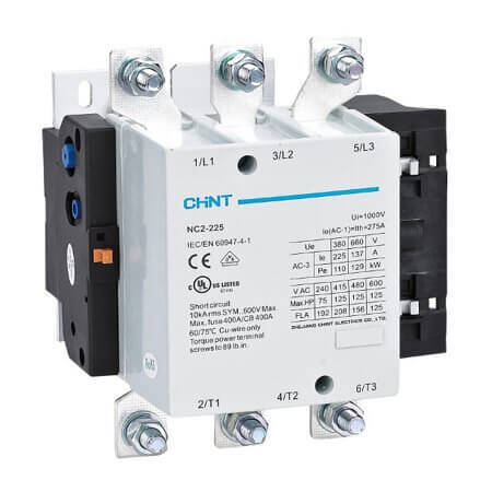 CHINT-671400 KONTAKTÖR 3 KUTUPLU 220V-240V AC BOBİNLİ NC2-225M - 1