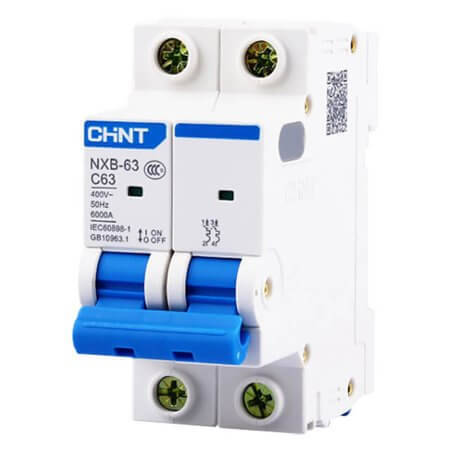 CHINT-814087 OTOMATİK SİGORTA NXB SERİSİ/2 KUTUPLU 6KA/C TİPİ 2 - 1