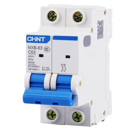 CHINT-814121 OTOMATİK SİGORTA NXB SERİSİ/2 KUTUPLU 6KA/B TİPİ 3 - 1