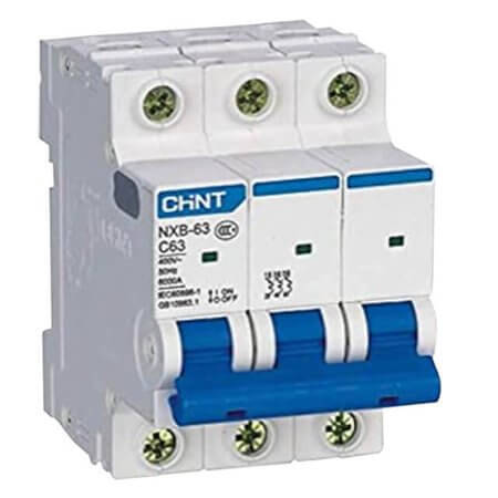 CHINT-814165 OTOMATİK SİGORTA NXB SERİSİ/3 KUTUPLU 6KA/C TİPİ 2 - 1