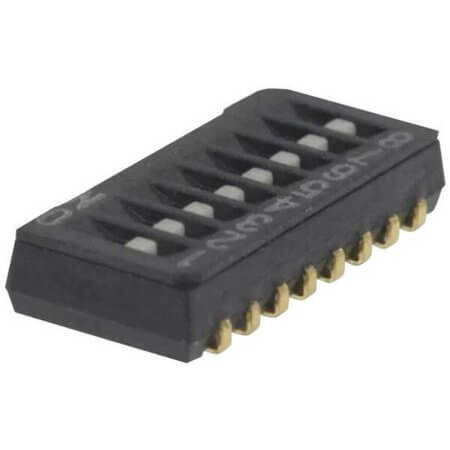 CHS-08TA1 SWITCH DIP 8 Pos. SPST 100mA 6VDC SMT V/T - 1