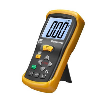 ÇİFT GİRİŞLİ TERMOMETRE DT-612 ÇİFT GİRİŞLİ TERMOMETRE CEM - 1