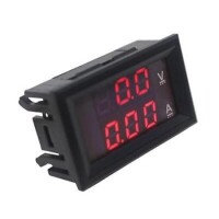 Çift Led 0-28 İnç Ekran DC0-100V 100A Gerilim Ve Akım Testi Dijital Enstrüman Dijital Metre Paneli Amplifikatör Kırmızı Kırmızı 100A - 4