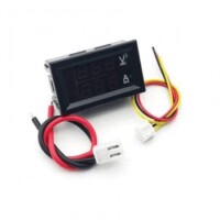 Çift Led 0-28 İnç Ekran DC0-100V 100A Gerilim Ve Akım Testi Dijital Enstrüman Dijital Metre Paneli Amplifikatör Kırmızı Mavi 100A - 2