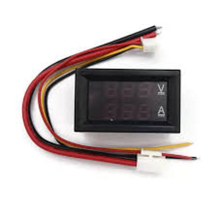 Çift Led 0-28 İnç Ekran DC0-100V 100A Gerilim Ve Akım Testi Dijital Enstrüman Dijital Metre Paneli Amplifikatör Kırmızı Mavi 100A - 4