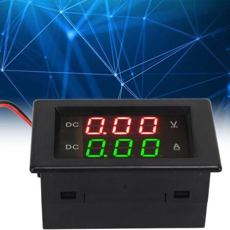 Çift Led 0-28 İnç Ekran DC0-100V 10A Gerilim Ve Akım Testi Dijital Enstrüman Dijital Metre Paneli Amplifikatör Kırmızı Yeşil 10A - 1