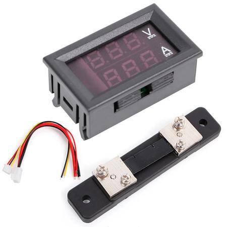 Çift Led 0-28 İnç Ekran DC0-100V 50A Gerilim Ve Akım Testi Dijital Enstrüman Dijital Metre Paneli Amplifikatör Mavi LED 50A Şant - 4