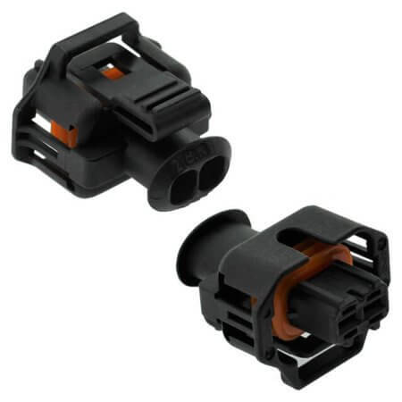 CKK7026-3.5-21B CONNECTOR 2P 2.8MM FEMALE BLACK AUTOMOTIVE - 1