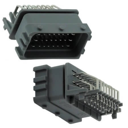 CKK724G-1.5-2.5-11B CONNECTOR 24PIN 90°C MALE GRAY PCB TO WIRE - 1
