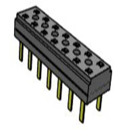 CLT-107-01-L-D CONNECTOR RCPT 14POS DUAL 2MM T/H SAMTEC - 1