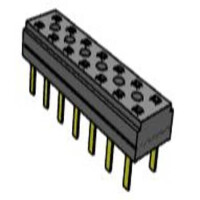 CLT-107-01-L-D CONNECTOR RCPT 14POS DUAL 2MM T/H SAMTEC - 1