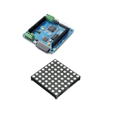 Driver Board and 5mm 8x8 RGB LED - 1