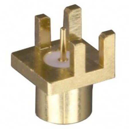 CONMCX003.031 CONN MCX RCPT STR 50OHM EDGE MNT - 1
